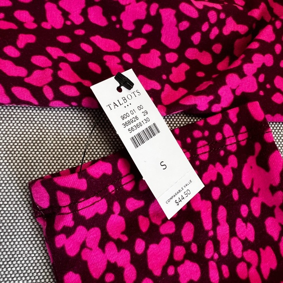 TALBOTS Cotton Long Sleeve Tee/ Shiraz Cabare - Picture 4 of 4